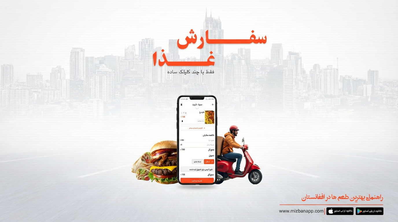 آغاز سفارش آنلاین غذا در رستورانت‌های هرات در میزبان رسماً فعال شد